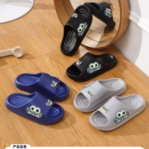 new arrival couple slippers side big eye crocodile decoration cute color fresh