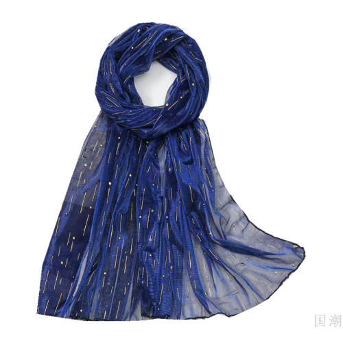 single color scarf drop gold shawl spring and summer new breathable fashion gold thread hot selling scarf