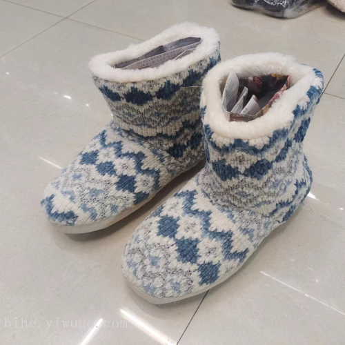 european and american foreign trade original single snow boots cotton boots shoes home slippers women‘s spot stock winter shoes