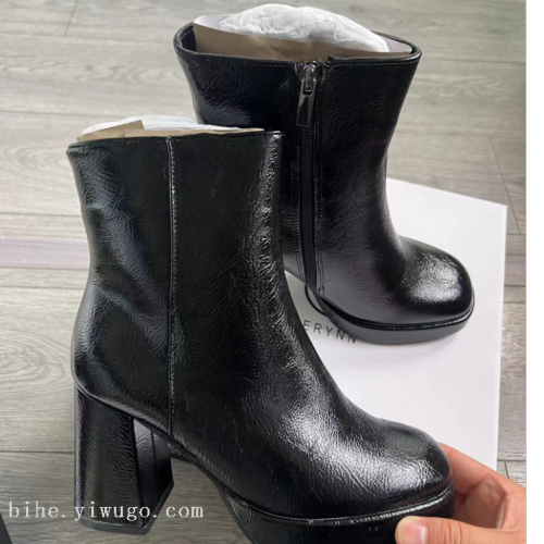 european and american foreign trade original single women‘s shoes boots in stock women‘s boots winter high heel high-top shoes