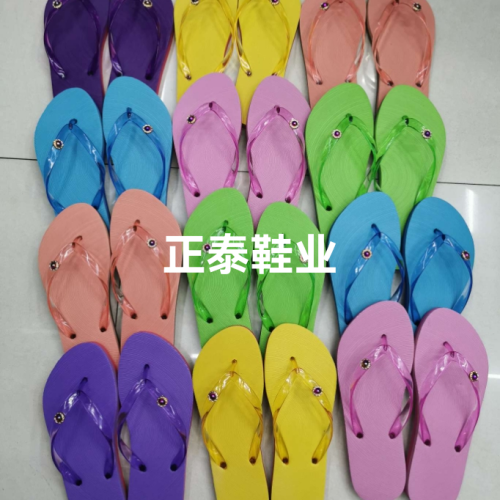 african single best-selling colorful crystals flip-flops