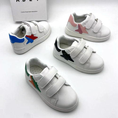 Foreign Trade Custom Classic Children‘s Shoes Children White Shoes Pu @ Any Color Can Be Customized