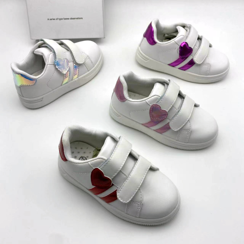 Foreign Trade Custom Classic Children‘s Shoes Small and Medium Children‘s White Shoes Pu @ Any Color Can Be Customized