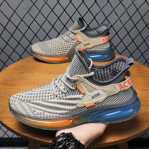 men‘s shoes 2024 new fashion sneakers men‘s running shoes mesh breathable jelly bottom men‘s sneakers wholesale