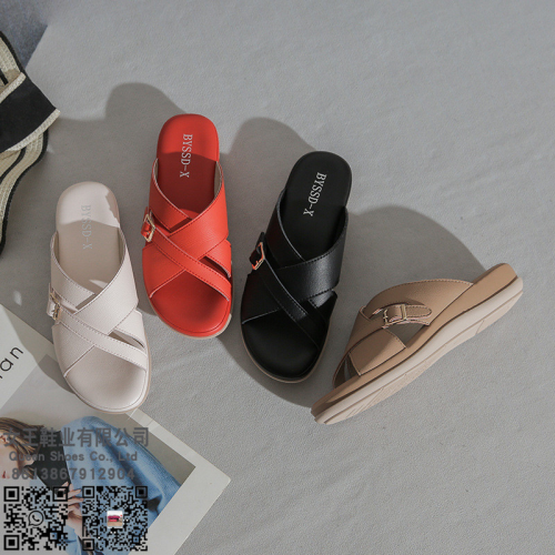 southeast asia summer new women‘s slippers simple plus size wedge open toe leisure sandals women‘s non-slip cozy sole slipper