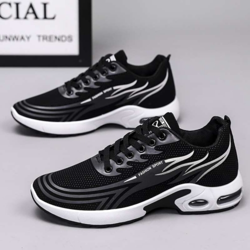 men‘s shoes 2024 spring and summer new fashion brand mesh breathable men‘s mesh shoes low cut round head front ce-up foreign trade sneaker