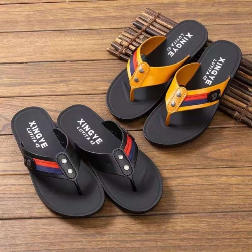 men‘s slippers beach shoes soft bottom light bottom new material flip-flops foreign trade domestic sales wholesale factory direct sales