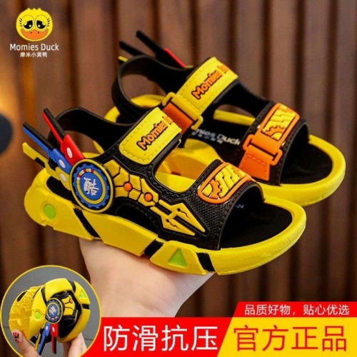 cool boys sandals primary school students summer soft bottom non-slip outdoor beach shoes toddler and children handsome fashion fashion shoes