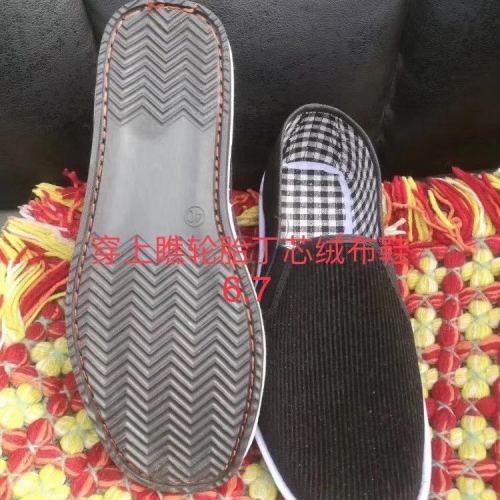 wear-resistant single driving shoes labor protection spring and summer work black cloth shoes single shoes breathable tire sole cloth shoes men‘s old beijing cloth shoes