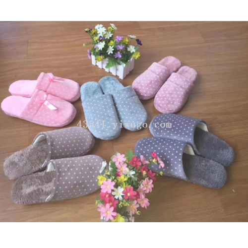 indoor slippers home slippers cotton slippers foreign trade simple style floor slippers