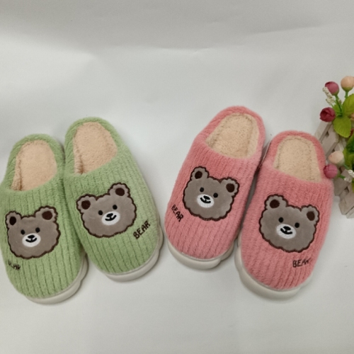 New Winter Cotton Slippers Non-Slip Wear-Resistant Warm Home Slippers Wholesale