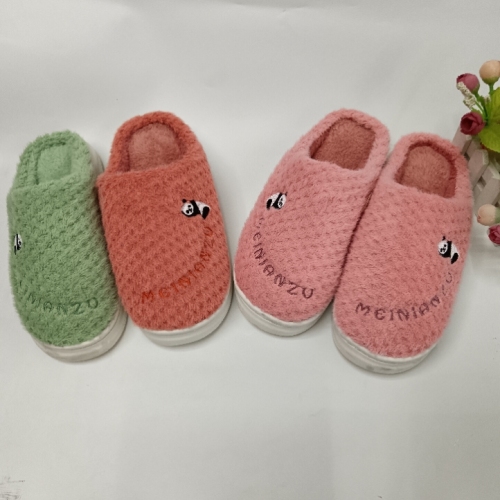New Winter Cotton Slippers Non-Slip Wear-Resistant Warm Home Men‘s and Women‘s Cotton Slippers Wholesale