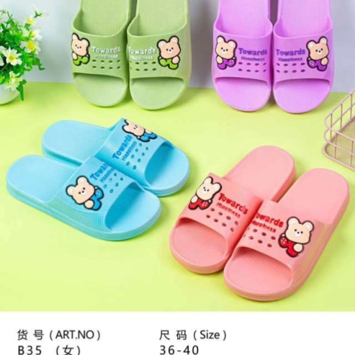 2024 new women‘s summer loafer slippers non-slip wear-resistant waterproof home slippers wholesale