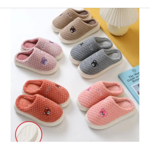 new cartoon cute winter cotton slippers for boys and girls indoor home cotton slippers plush warm cotton slippers wholesale