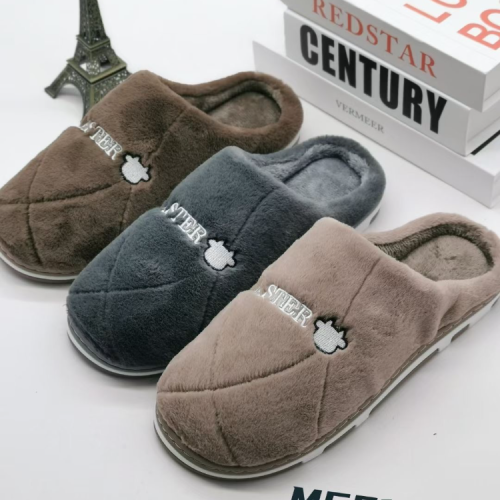 new winter half-covered heel cotton slippers men‘s home cotton slippers cotton slippers thermal cotton slippers indoor anti-slip holder thickened wholesale