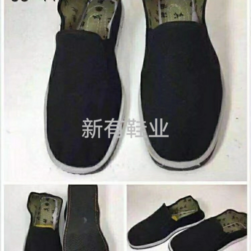 Four Seasons Universal Tire Sole Cloth Shoes Black Middle-Aged and Elderly Dad Casual Shoes Comfortable Cloth Shoes