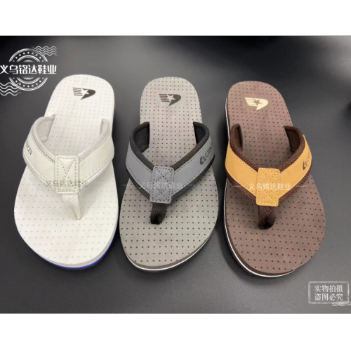 外贸新款手工带面人字拖橡塑大底定制logo男鞋女鞋