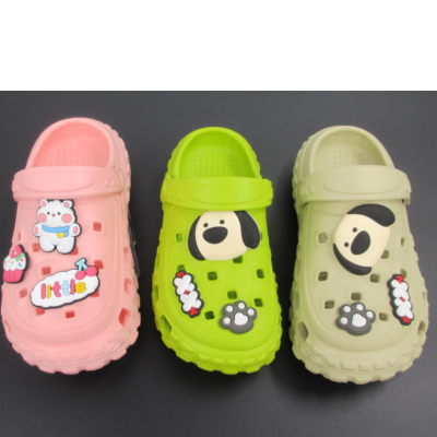 Children Eva Sandals Hole Shoes Eva Small Accessories Cartoon Slippers Breathable Lightweight outside Wholesale