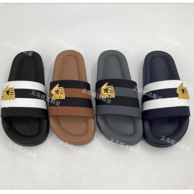 New Foreign Trade PVC Outsole Rubber Band Men's and Women's Slippers Custom Logo Africa Hot Selling Indoor and Outdoor Comfortable