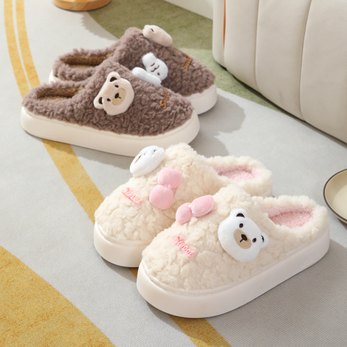 Ly233 Bear Home Cotton Slippers