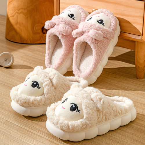 A374 Thick-Soled Cartoon for Girls Cotton Slippers