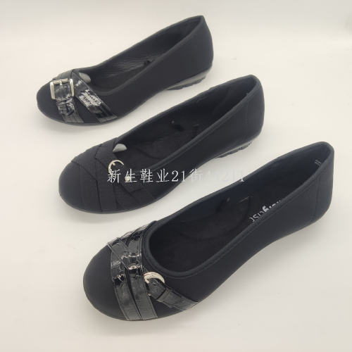 summer mom shoes breathable low-cut black thin shoes comfortable flat work shoes work shoes