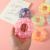 Transparent Crystal Bracelet Garland Squeezing Toy TPR Soft Rubber Donut Squeeze Pressure Reduction Toy Lala Le Toy Pendant