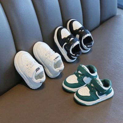 2023 Spring and Autumn White Shoes Baby Toddler Shoes Versatile Baby Shoes Baby's Shoes Boys and Girls Leather Shoes