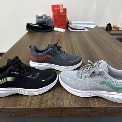 Men's Pu Sneakers 2023 New Breathable Men's Running Shoes Trendy Shoes Korean Style Versatile Mesh Casual Shoes