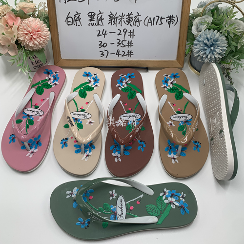 foreign trade new pvc blowing flip flops summer flip flops women‘s non-slip casual beach shoes factory custom