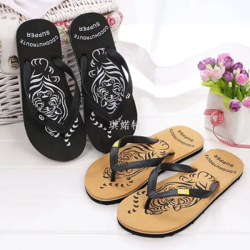 foreign trade summer new eva flip flops men‘s non-slip flip-flop slippers casual beach shoes factory in stock