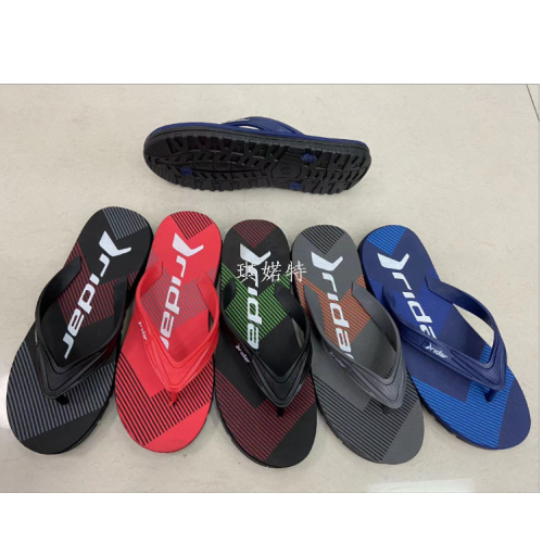 foreign trade new summer pvc flip flops men‘s flip-flops casual beach shoes factory custom