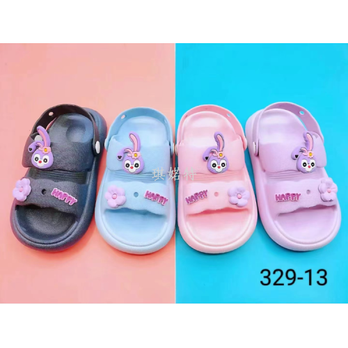 new foreign trade slippers women‘s outdoor cartoon slippers summer home indoor shit feeling leisure sandals children‘s shoes