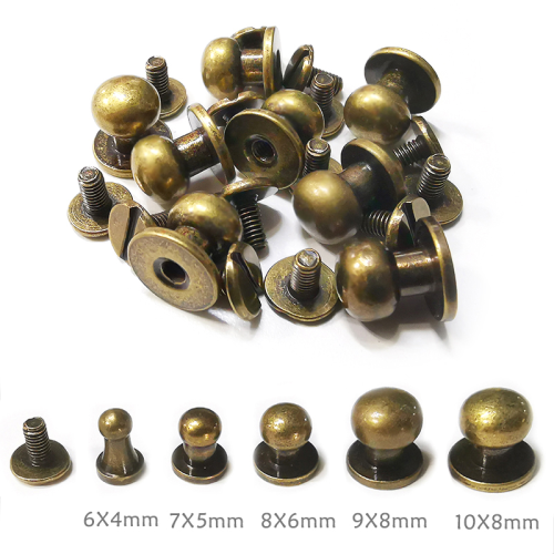 Factory Direct Sales Monk Head Pacifier Nail Monk Head Lathe Pieces Copper-Iron Alloy Luggage Decoration Hardware Accessories