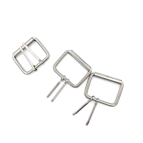 factory direct sales double pin buckle metal pin buckle adjustment buckle belt double pin buckle roller buckle iron wire buckle backpack buckle