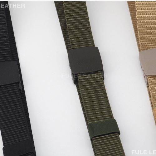 [fule leather] iron buckle cloth belt fashion belt men‘s and women‘s belt woven belt