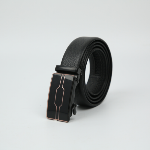 [Fule Leather] Men‘s Acrylic Automatic Buckle Belt Multi-Pattern Iron Buckle Belt Buckle Belt