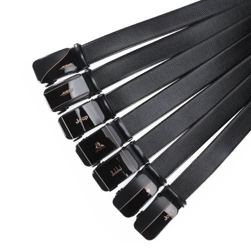 new Super Fiber Belt Strip Mixed Acrylic Iron Buckle Belt Men‘s Automatic Buckle Casual Belt All-Match Pants Belt Factory Wholesale