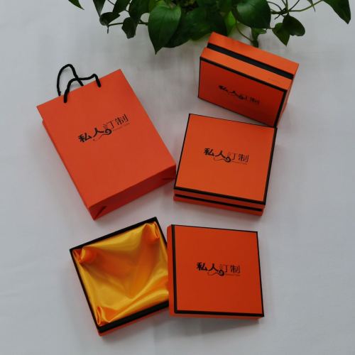 orange double-layer box， hermes orange box， orange private custom box