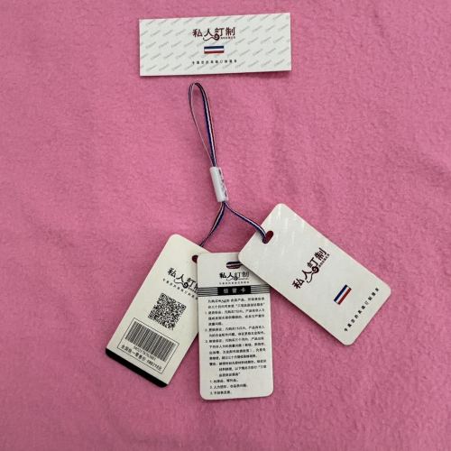 high-end tag， ribbon tag white three tags， hanging card， tag， belt tag