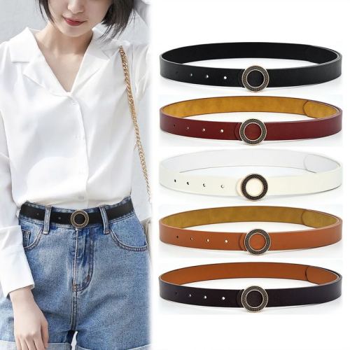 women‘s belt ins style simple all-match fashion korean black decorative casual jeans strap pants belt for women
