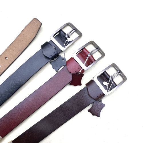 men‘s antique leather belt two-layer cowhide japanese buckle casual pin buckle belt network pant belt