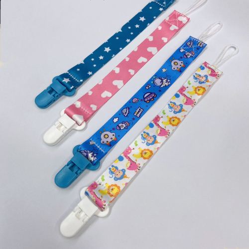 Baby Pacifier Clip Nonskid Chain Baby Toy Teether Lanyard Anti-Drop Chain Clip