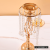Nordic Crystal Candle Holder Gold Wrought Iron Candlestick Hotel Table Romantic Atmosphere Decoration Candle Cup Home Ornaments