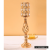 Nordic Crystal Candle Holder Gold Wrought Iron Candlestick Hotel Table Romantic Atmosphere Decoration Candle Cup Home Ornaments