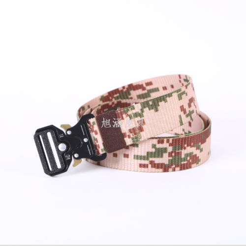 Military Training Belt Thermal Transfer Printing Belt Imitation Nylon Waistband Belt Men‘s and Women‘s Wholesale with Military Training Jeans Strap