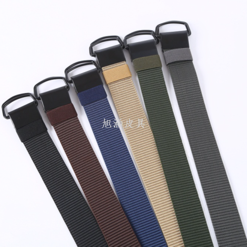 Thermal Transfer Printing Belt Imitation Nylon Waistband Belt Men‘s and Women‘s Wholesale with Military Training Jeans Strap