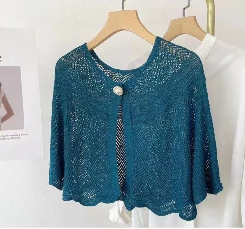 披肩外搭装饰优雅名媛缕空透气时尚百搭冰丝空调房护肩护颈配裙子