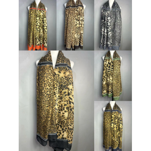 Leopard Print Pattern Fashion 40 Large Scarf Colors and Styles Variety XC