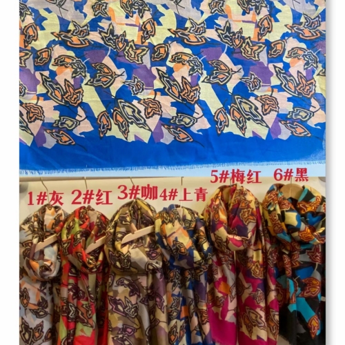 32 satin printed scarf beach sunscreen baotou scarf